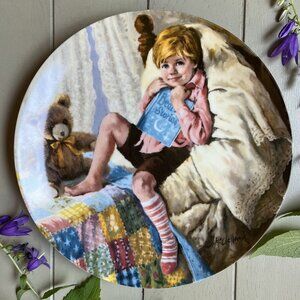 Diddle Diddle Dumpling Mother Goose Collector Plate Reco John McClelland 1984